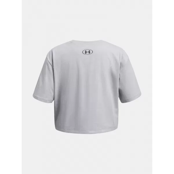  Dekliška majica s kratkimi rokavi UNDER ARMOUR RIVAL SS 1389755-011 SIVA 