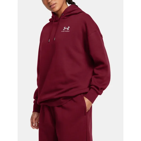  Ženski pulover UNDER ARMOUR ICON FLEECE OS HOODIE 1379495-625 RDEČA 