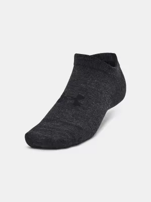 Nogavice UNDER ARMOUR ESSENTIAL NO SHOW (3 PÁRY) 1382623-001 ČRNA