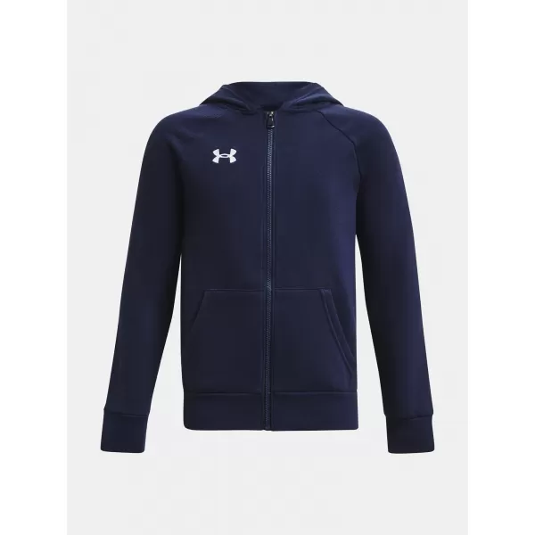  Fantovski pulover UNDER ARMOUR RIVAL FLEECE FZ HOODIE 1379794-410 MODRA 
