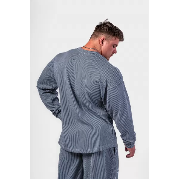  Oversized jopica brez kapuce SIGNATURE 797 BLUE Nebbia 