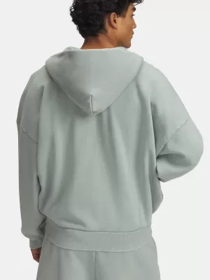 Moški pulover UNDER ARMOUR ICON HWT FLEECE WASH FZ 6000651-348 ZELENA