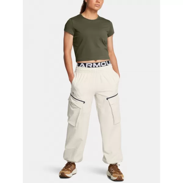  Ženska majica s kratkimi rokavi UNDER ARMOUR MERIDIAN BABY TEE 1387729-390 ZELENA 