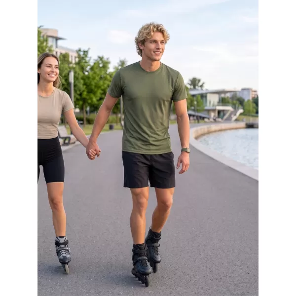  Moška funkcionalna majica ALTISPORT NoPrint NP/ALM421 KHAKI 