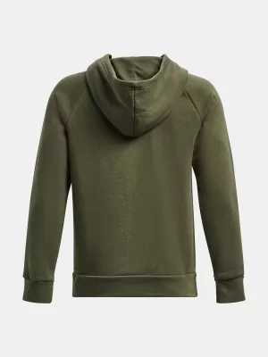 Fantovski pulover UNDER ARMOUR RIVAL FLEECE HOODIE 1379792-390 ZELENA