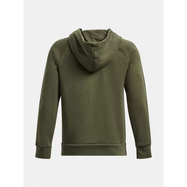 Fantovski pulover UNDER ARMOUR RIVAL FLEECE HOODIE 1379792-390 ZELENA 