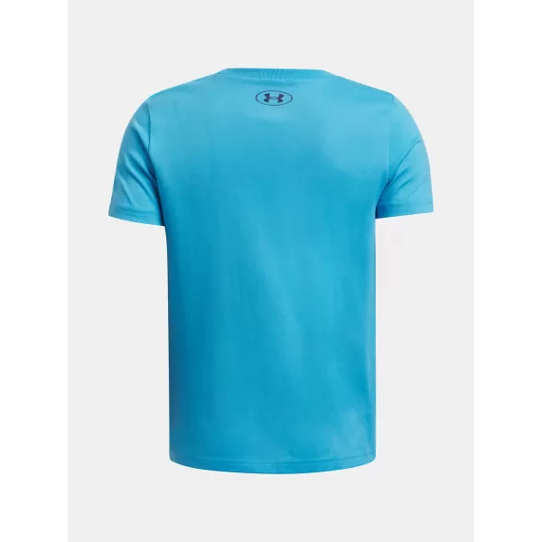  Fantovska majica s kratkimi rokavi UNDER ARMOUR B SPLIT BIG LOGO SS 1390003-452 MODRA 