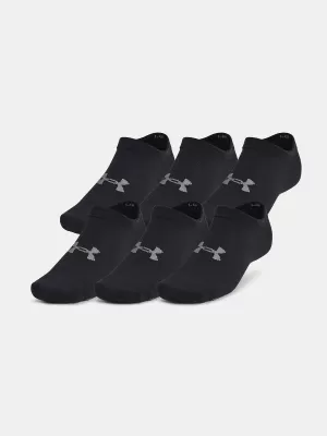 Nogavice UNDER ARMOUR UA ESSENTIAL NO SHOW 6PK ČRNA