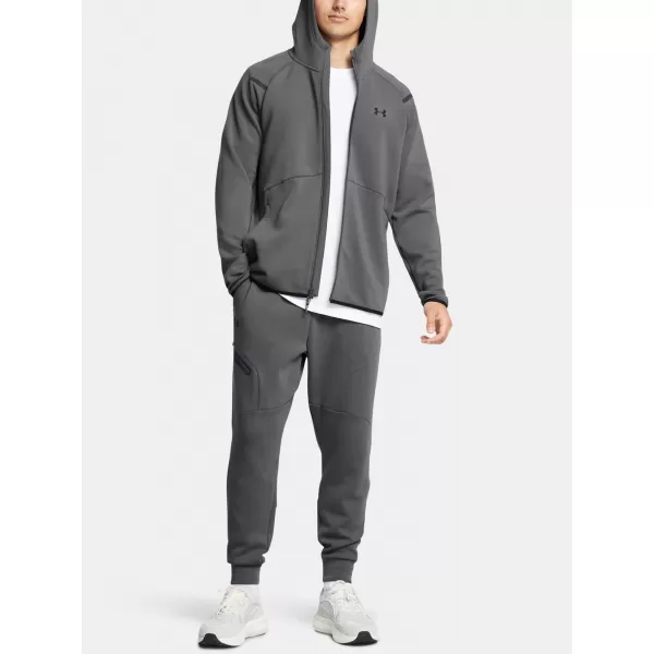  Moški pulover UNDER ARMOUR UNSTOPPABLE FLC FZ HD EU 1389352-025 SIVA 