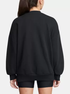 Ženski pulover UNDER ARMOUR ICON HWT TERRY OS CREW 1386493-001 ČRNA