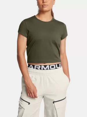 Ženska majica s kratkimi rokavi UNDER ARMOUR MERIDIAN BABY TEE 1387729-390 ZELENA