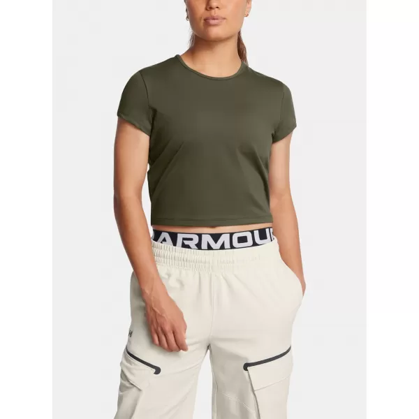  Ženska majica s kratkimi rokavi UNDER ARMOUR MERIDIAN BABY TEE 1387729-390 ZELENA 