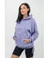 Oversize pulover s kapuco GYM RAT 256 SVETLO VIJOLIČEN Nebbia