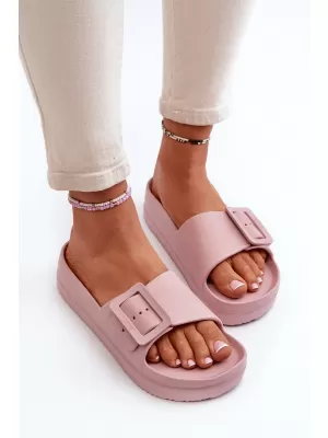 BIG STAR Ženski natikači NN274A663 PINK Big Star Shoes