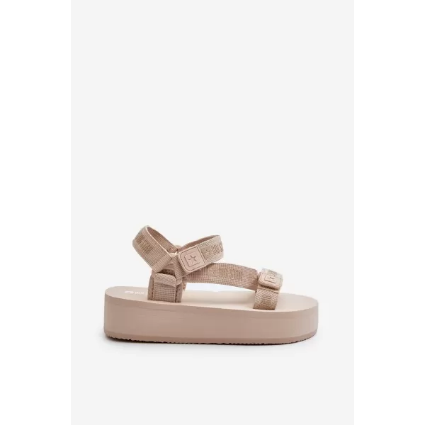  Ženski sandali BIG STAR NN274A528 BEŽ Big Star Shoes 