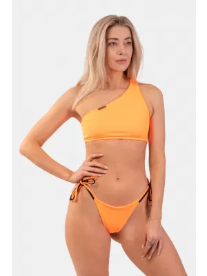 Oranžen zgornji del bikini bandeau z eno ramo - zgornji del 449 ORANGE Nebbia