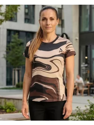Ženska premium funkcionalna majica ALTISPORT VOJ/ALW099TR01 RJAVA