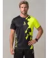 Moška premium funkcionalna majica s kratkimi rokavi ALTISPORT VOJ/ALM112TR01 ČRNO-FLUO RUMENA