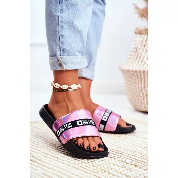  Modni ženski natikači BIG STAR GG274008 PINK Big Star Shoes 