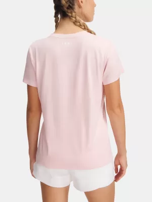 Ženska majica s kratkimi rokavi UNDER ARMOUR TECH SSV- TWIST 1384227-647 ROZA