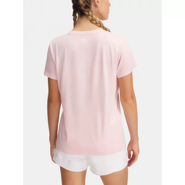  Ženska majica s kratkimi rokavi UNDER ARMOUR TECH SSV- TWIST 1384227-647 ROZA 