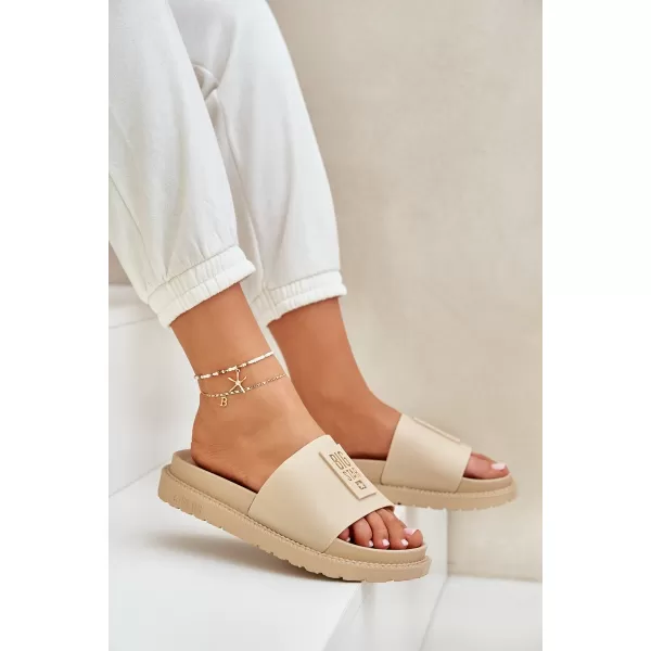  Ženski natikači BIG STAR LL274A210 BEIGE Big Star Shoes 