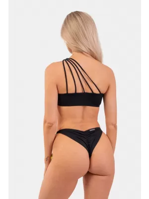 Bikini kopalke z eno ramo Bandeau - Top 448 BLACK Nebbia
