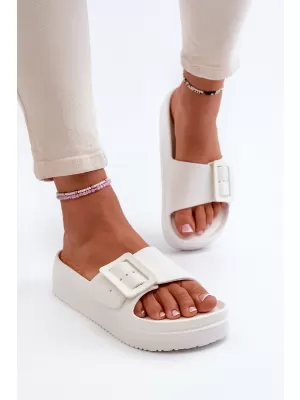 Ženski natikači BIG STAR NN274A661 WHITE Big Star Shoes