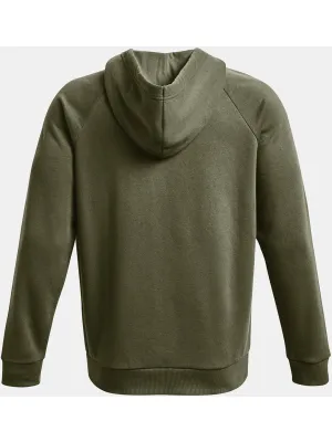 Moški pulover UNDER ARMOUR RIVAL FLEECE FZ HOODIE 1379767-390 ZELENA