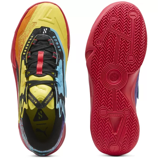  Škornji PUMA SCOOT ZEROS II CAUTION 310843_01 RICKIE ORANGE/SPEED ​​YELLOW 