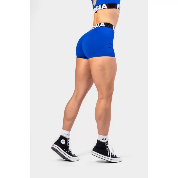  Fitnes kratke hlače z visokim pasom GLUTE PUMP 240 BLUE Nebbia 