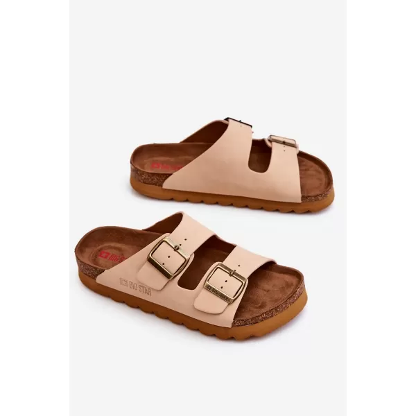  Ženski natikači BIG STAR LL274745 BEŽ Big Star Shoes 