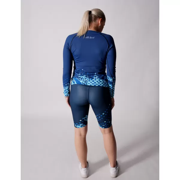  Ženska premium funkcionalna majica z dolgimi rokavi ALTISPORT VOJ/ALW109TR03 KRALJEVSKO MODRA 