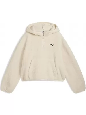 Damske trenirke PUMA WARDROBE ESS OVERSIZED POLAR FLEECE HOODIE 632048-87 BELA