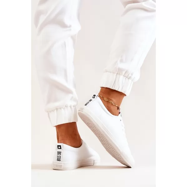  Ženske usnjene superge BIG STAR JJ274311 WHITE Big Star Shoes 