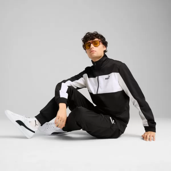  Moški komplet PUMA POLY COLORBLOCK SUIT 687304-01 ČRNA 