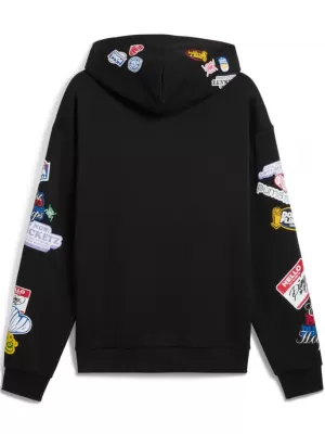 Moška jopica PUMA HOOPERHOTLINE PULLOVER HOODIE 632827-02 ČRN