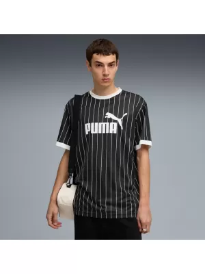 Moški dres PUMA ESS STRIPED JERSEY 688263-01 ČRNA