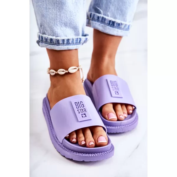  Modni ženski natikači BIG STAR JJ274A304 VIJOLIČNI Big Star Shoes 