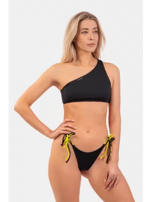 Bikini kopalke z eno ramo Bandeau - Top 448 BLACK Nebbia