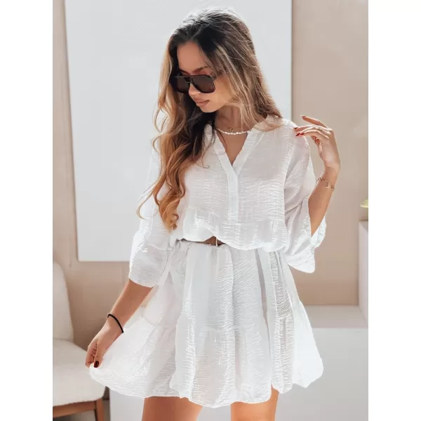  Obleka DSTREET LYVONNE EY2613 BELA 
