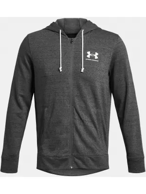 Moški pulover UNDER ARMOUR RIVAL TERRY LC FZ 1370409-025 SIVA
