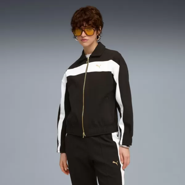  Ženska jakna PUMA T7 RELAXED TRACK JACKET 632137-01 ČRN 