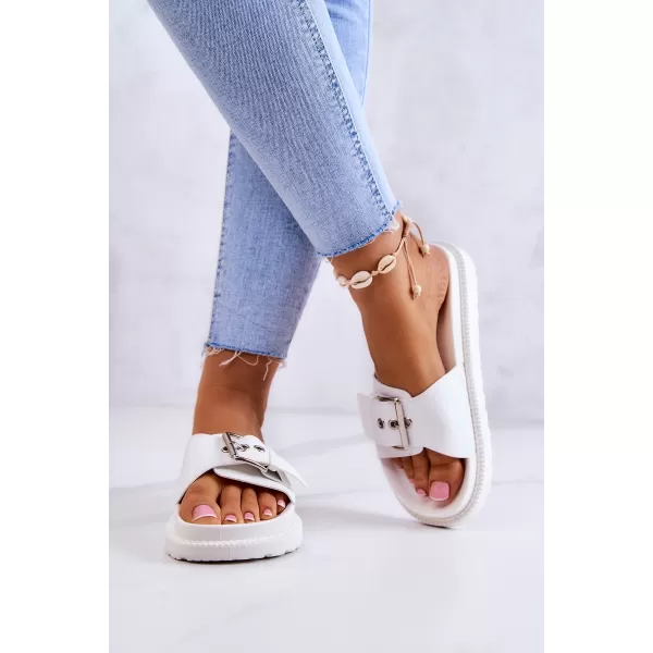  Modni ženski natikači BIG STAR JJ274A309 WHITE Big Star Shoes 