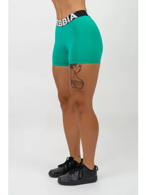 Fitnes kratke hlače z visokim pasom GLUTE PUMP 240 GREEN Nebbia