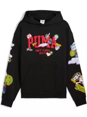 Moška jopica PUMA HOOPERHOTLINE PULLOVER HOODIE 632827-02 ČRN