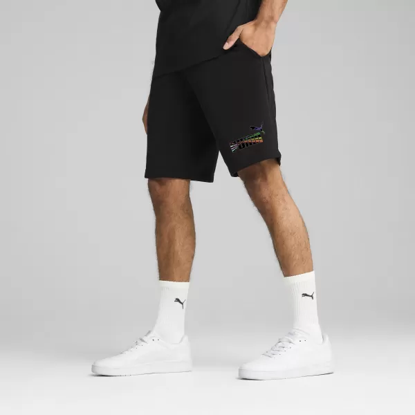  Moške kratke hlače PUMA LOVE UNITED SHORTS 10 TR 684701_01 ČRNA PUMA 