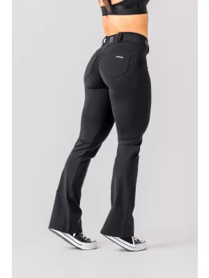 Flared Bubble Butt Leggings 2.0 POWER LIFT 308 ČRNA Nebbia