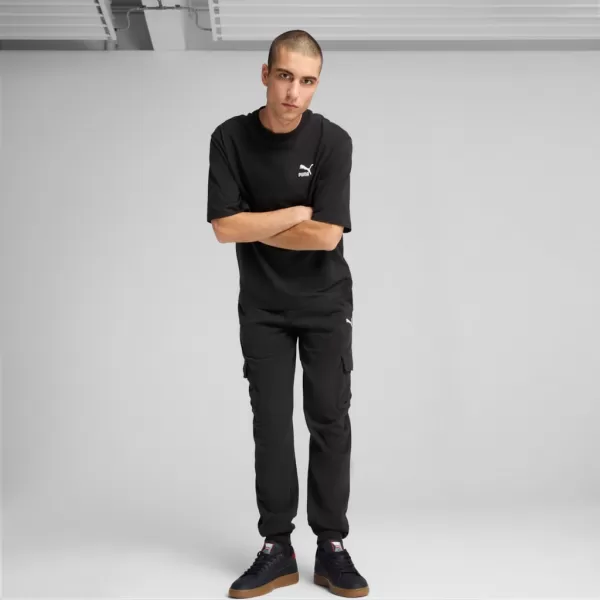  Moške trenirke PUMA ESS CARGO PANTS FL CL 682656-01 ČRNA 