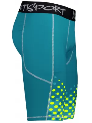 Moške športne pajkice nad koleni premium ALTISPORT VOJ/ALM109LEG02 SMARAGDNO-FLUO